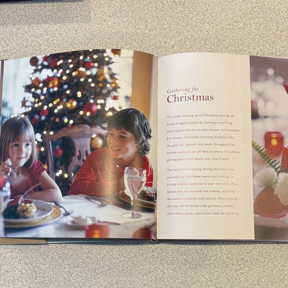Williams Sonoma Holiday Entertaining Book with Red Accents